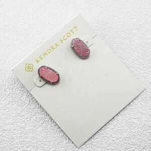 Kendra Scott Pink Quartz Point Stud Earrings